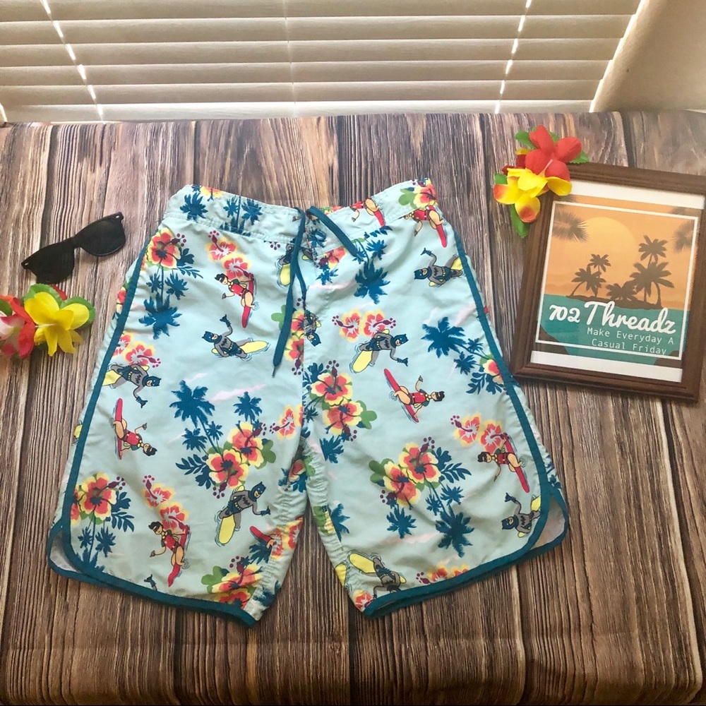 DC Comics Swim Trunks Surfing Batman & Robin